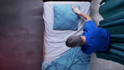 Hospital Bed Coronavirus Concept