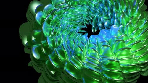 Shiny Neon Particles Swirling Up Against Dark Background 3d Abstract Background