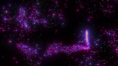 Dynamic Pink Particles Flow
