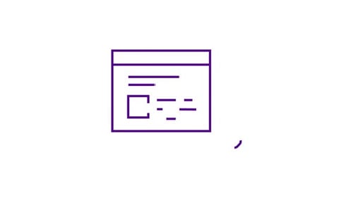 Line Art Icon Animation for Document Search