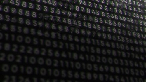 Das Konzept der wissenschaftlichen Mathematik Code sich überall auf dem Bildschirm