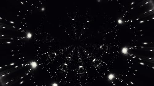 4k Classic Tunnel Glow Motion Background