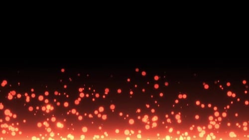 HD Fire Sparks Rising from Bottom | Cinematic Particle Loop with red Rising Sparks VFX