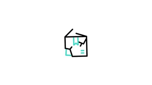Minimalist Animated Delivery Box Icon with Checkmark