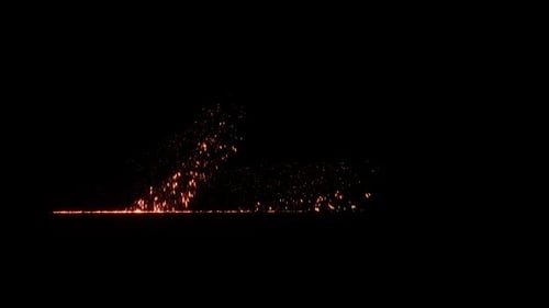 Glowing Particle Line Transition Effect