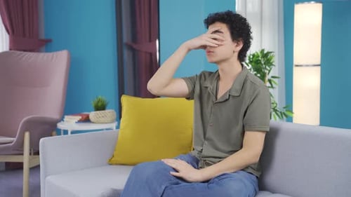 Adult child is very angry.