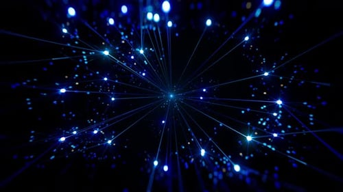 Abstrakter Lichtstoß, der die Datenübertragung über ein digitales Netzwerk darstellt