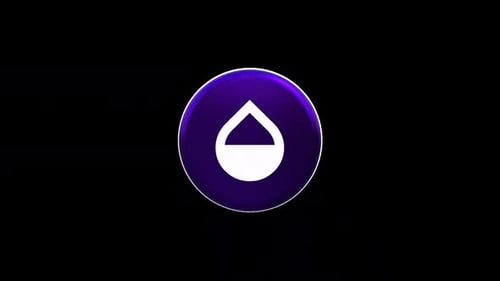 3D Rotating Abstract Droplet Logo Animation