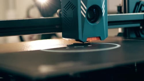 3D Printer Creating Object with Precision