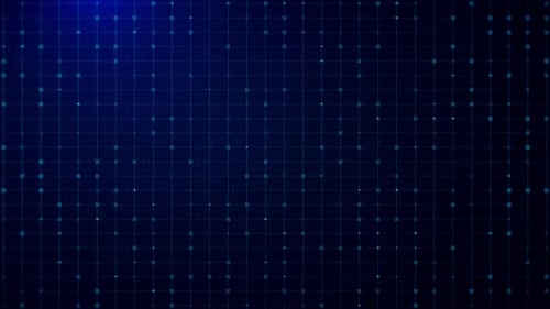 Futuristic Digital Grid Background with Animated Data Flow