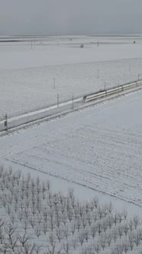Winter High Speed Train