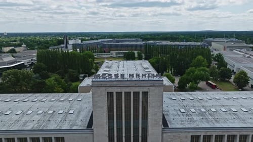 Aerial view of Messe Berlin , Germany