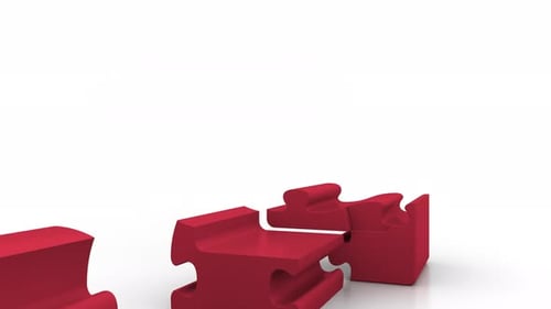 Building Puzzle House with Flag of Morocco