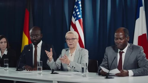 Panel Discussion with Leaders at a Press Conference