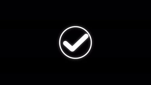 Minimal Circle Checkmark Animation for Success Confirmation