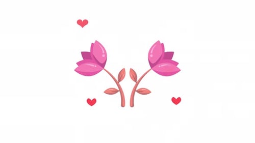 roses icon animation