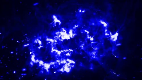 Blue Fire Sparking Background