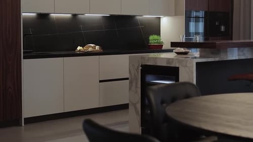 Modern Kitchen Interior with Sophisticated and Stylish Design Elements