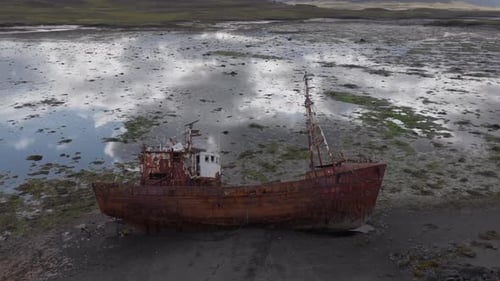 Forgotten Vessel: A Scene of Abandonment in Iceland