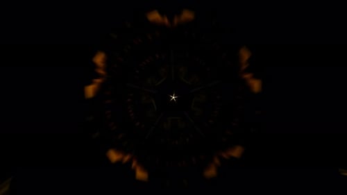 Los patrones de geometría sagrada se arremolinan en una fascinante animación