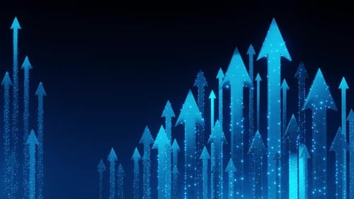 Arrow concept growth business background