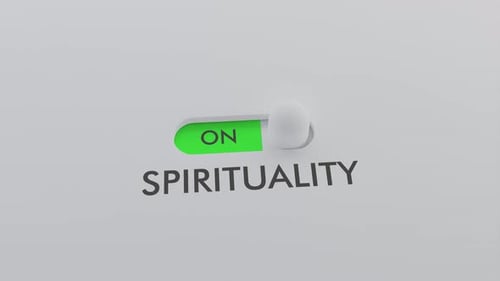 Animated Spirituality Toggle Switch Concept from Off to On