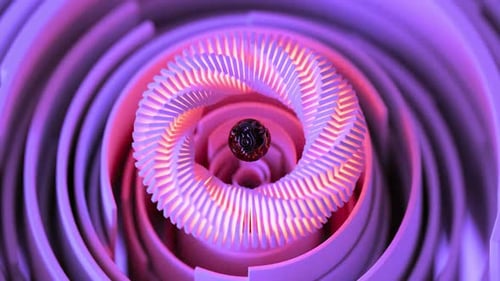 Dreamy abstract swirl with a hypnotic lavender gradient creates a modern, calming, and elegant backd