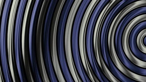 Animated Metallic Abstract Geometric Wave Background