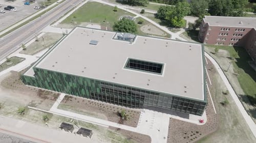 Michigan State University Aerial Drone Multicultural Center