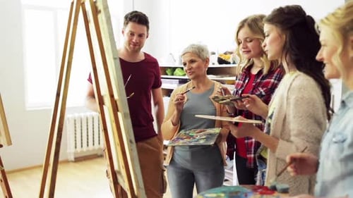 Creative Adult Art Class Learning New Skills