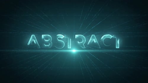 Abstract 4 K Digital Data Text