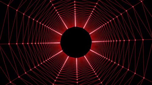 Abstrakter geometrischer Tunnelhintergrund. Spinnennetz-Hintergrund.