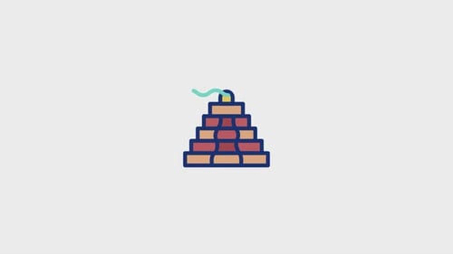 Machu Picchu Animated Icon