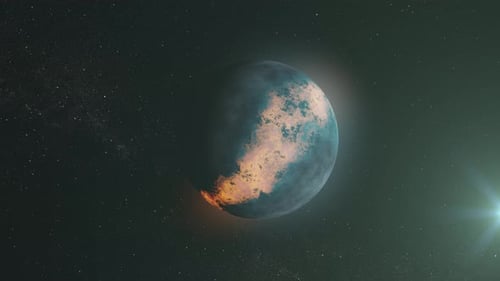 Geschmolzene Alienwelt