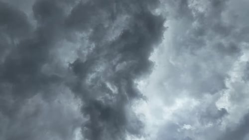 Dramatic Clouds Churning in the Sky