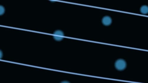 Blue Particles – Light Tunnel Grid