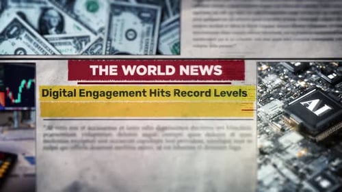 Modern News Opener Featuring AI and Financial Themes