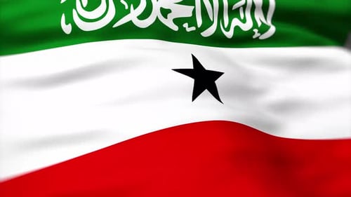 Somaliland Flag waving 4k independence day