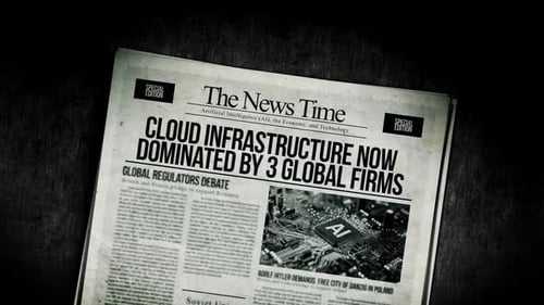 L'infrastructure cloud est désormais dominée par 3 entreprises mondiales, titres de journaux