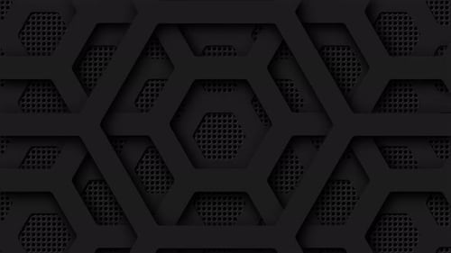 Animated Dark Hexagon Pattern Background
