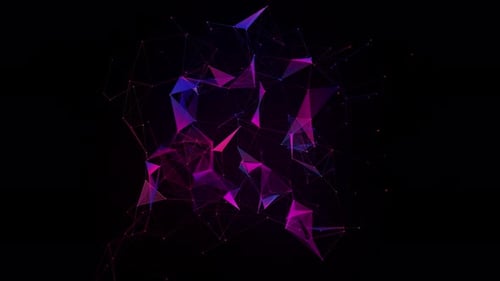 Abstract Glowing Plexus Network Digital Technology Background