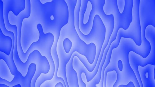 Animated Fluid Topographic Blue Abstract Background Loop