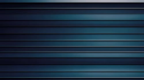 Abstract Blue Metallic Horizontal Lines in Geometric Style