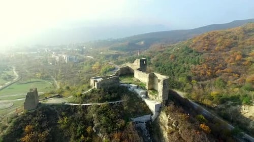 Ruins of an Old Fortress on Kutaisi Hill Near Mtskheta