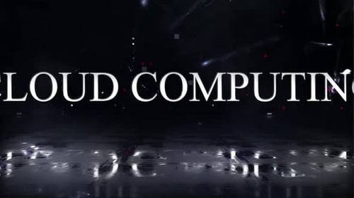 Cloud Computing Technology Word