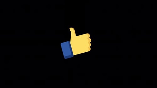 Animated Thumbs Up Like Icon for Social Media