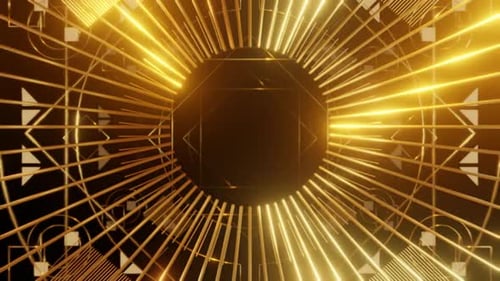 Fundo Art Déco dourado