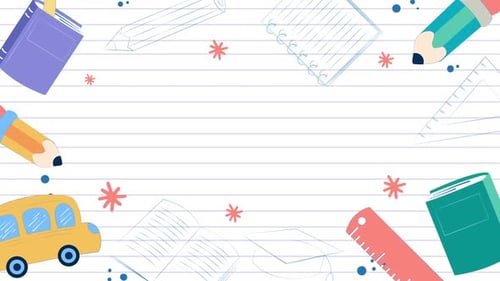 White Back To School Background