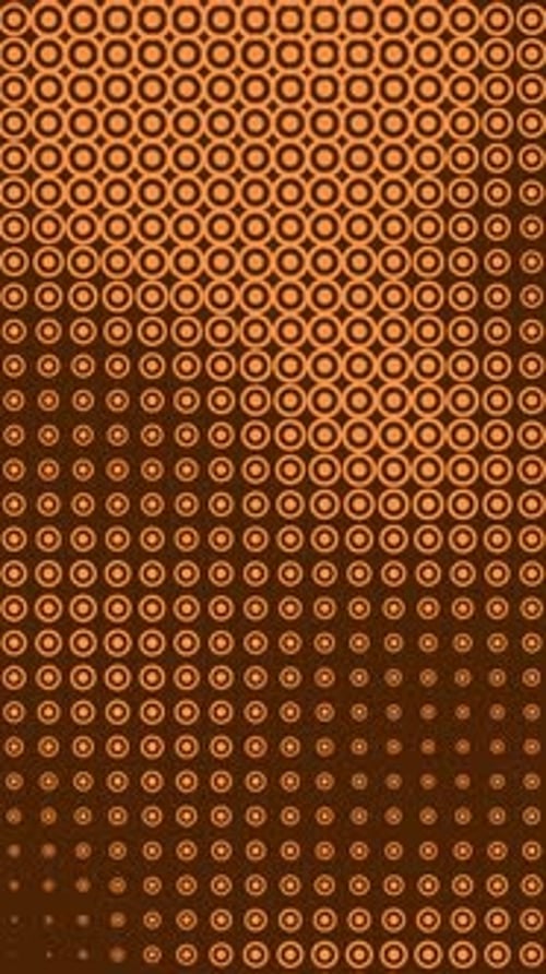 Vertical Video - Vintage Brown Halftone Circles Abstract Background