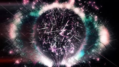 Bunte Ballbewegung und blinkende Animation